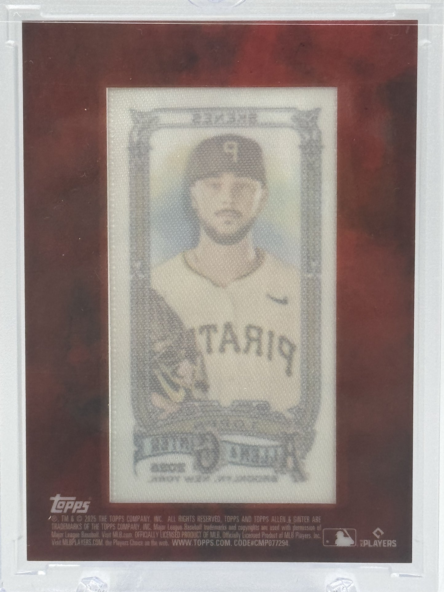 2025 Topps Allen & Ginter #128 Paul Skenes Mini Cloth # 10/10