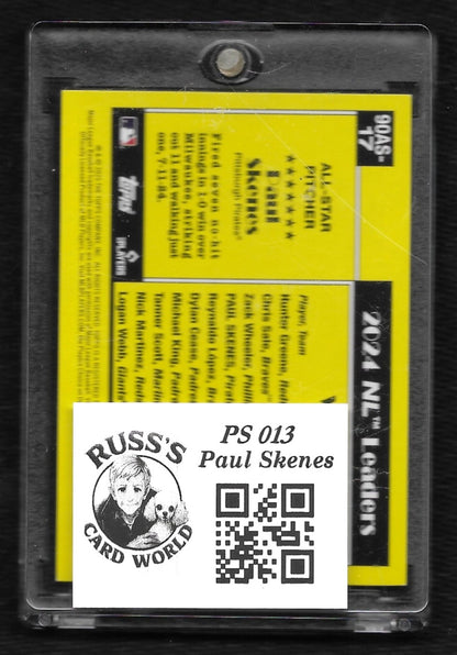 2025 Topps #90AS-17 Paul Skenes All-Stars Red Crackle Foil #/5