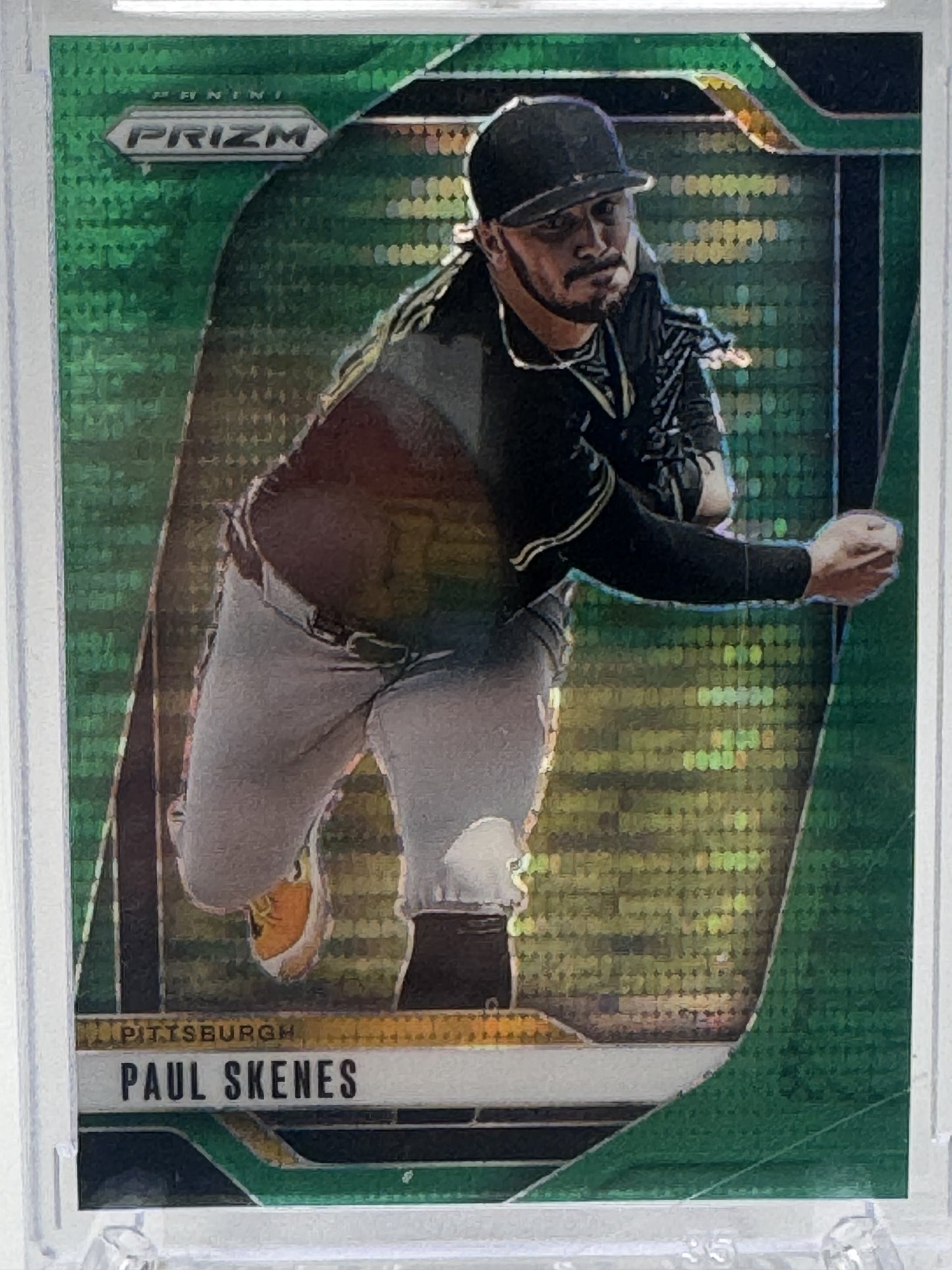 2025 Panini Prizm #248 Paul Skenes Green Pulsar Prizms # 25/25