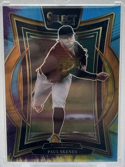 2025 Panini Select #20 Paul Skenes Select Throwback Tie-Dye Prizm # 11/25