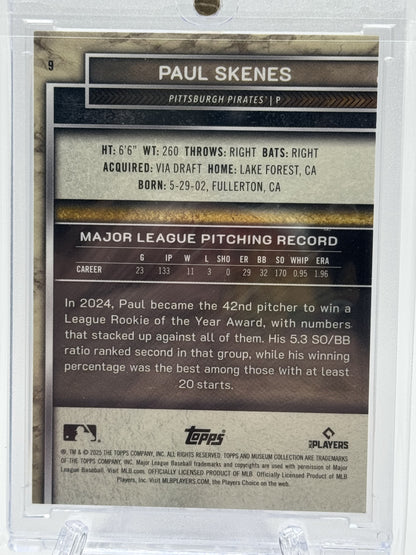2025 Topps Museum Collection #9 Paul Skenes Bronze # 25/35