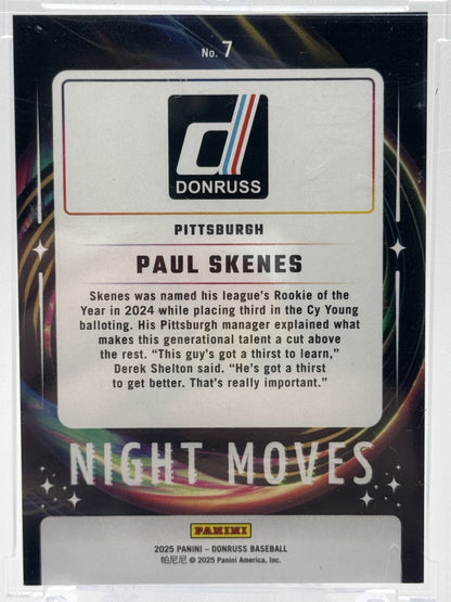 2025 Donruss #7 Paul Skenes Night Moves