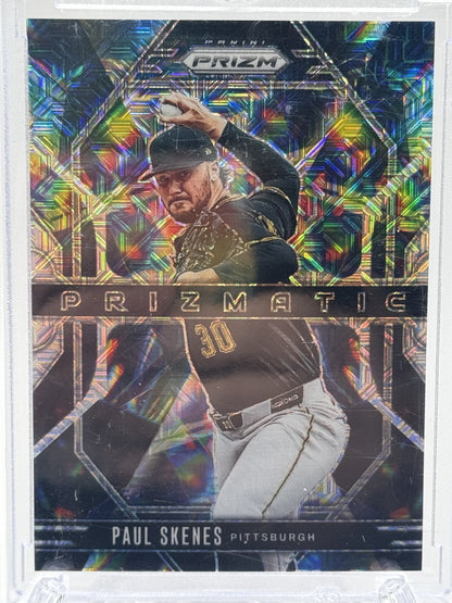 2025 Panini Prizm #7 Paul Skenes Prizmatic Green Pulsar Prizms # 3/25