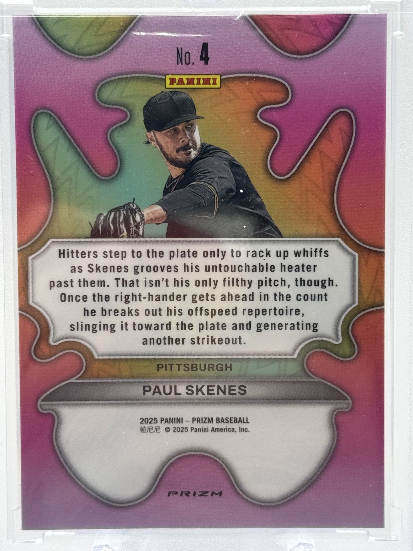 2025 Panini Prizm #4 Paul Skenes Groovy