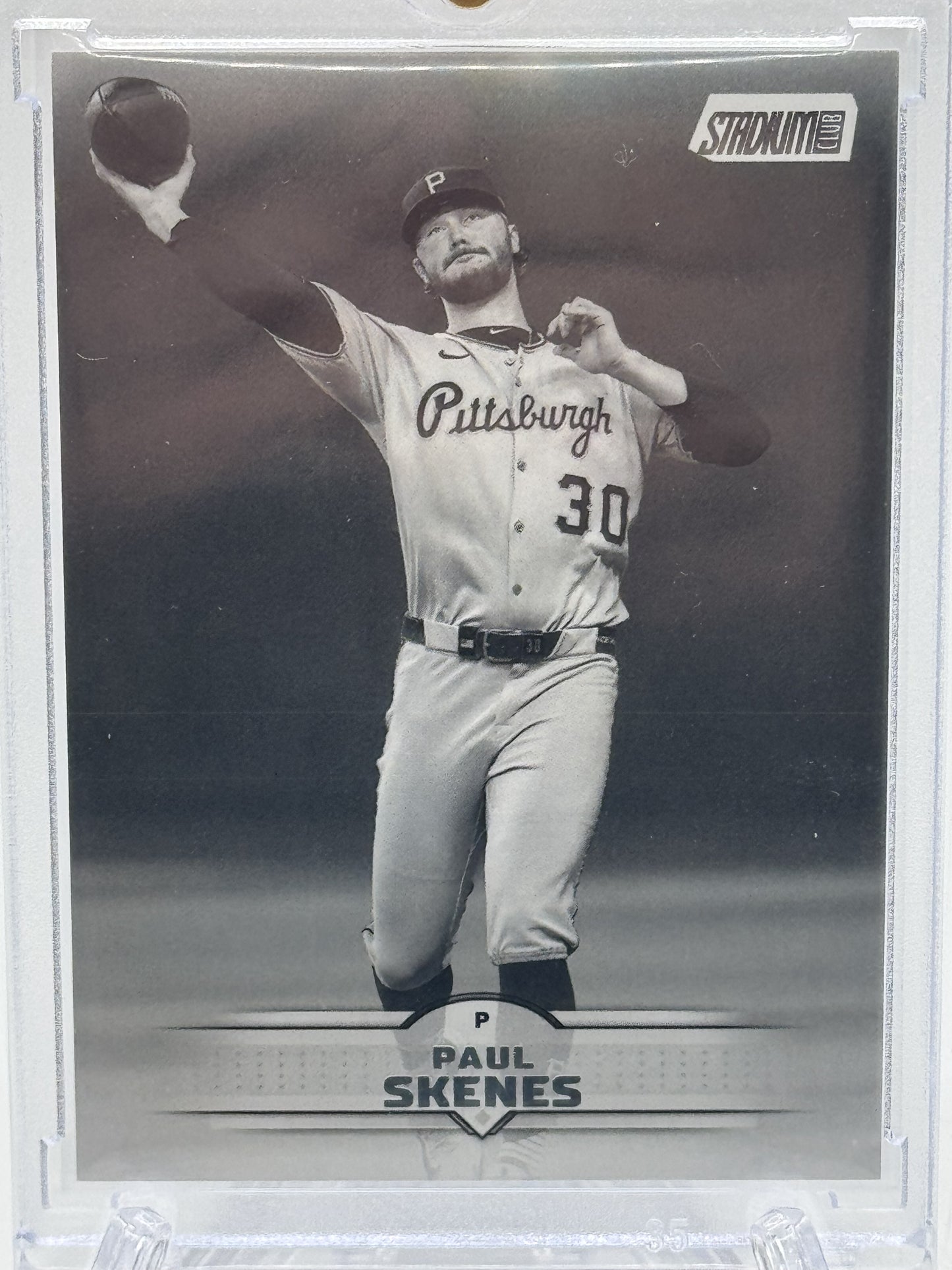 2025 Stadium Club #105 Paul Skenes Black and White