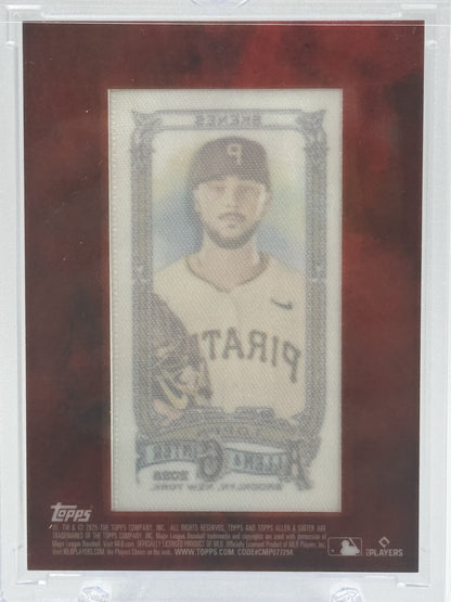 2025 Topps Allen & Ginter #128 Paul Skenes Mini Cloth # 10/10