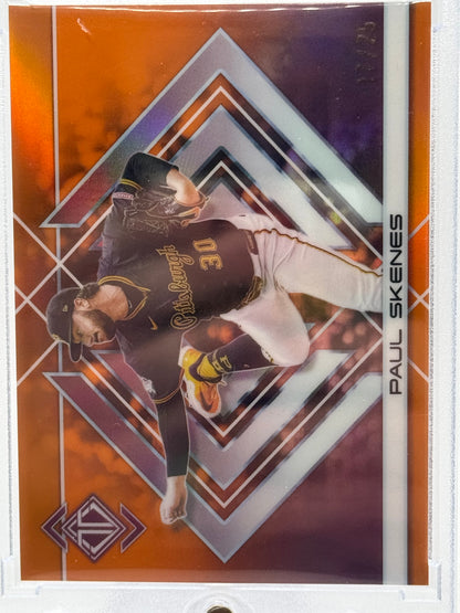 2025 Topps Transcendent #5 Paul Skenes Image Variations Orange Refractor # 24/25