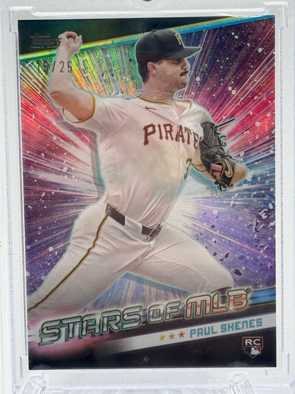 2024 Topps Update #CSMLB-64 Paul Skenes Stars of MLB Chrome Black  # 15/25