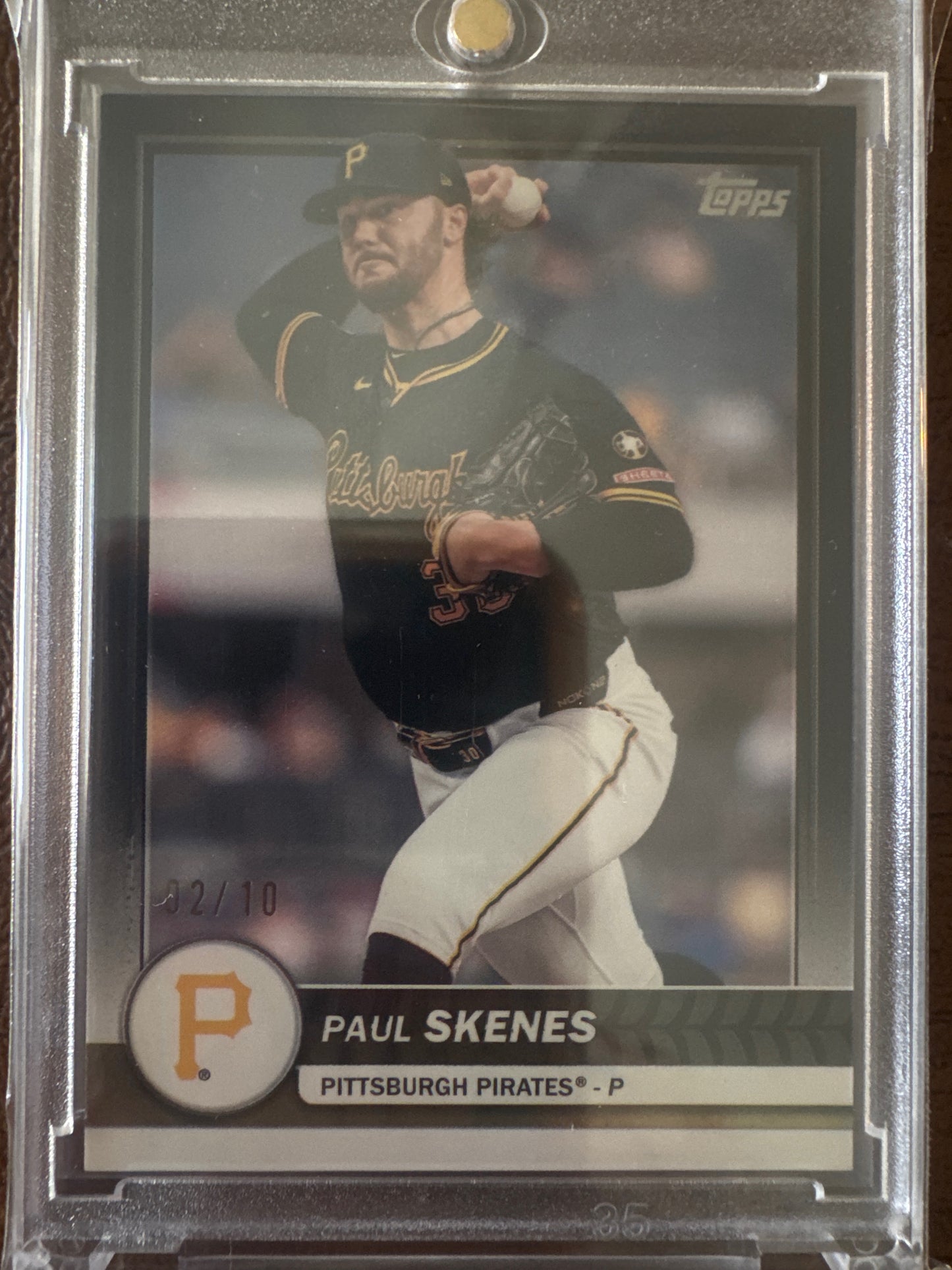 2026 Topps #62 Paul Skenes Flagship Collection Chrome Black # 2/10